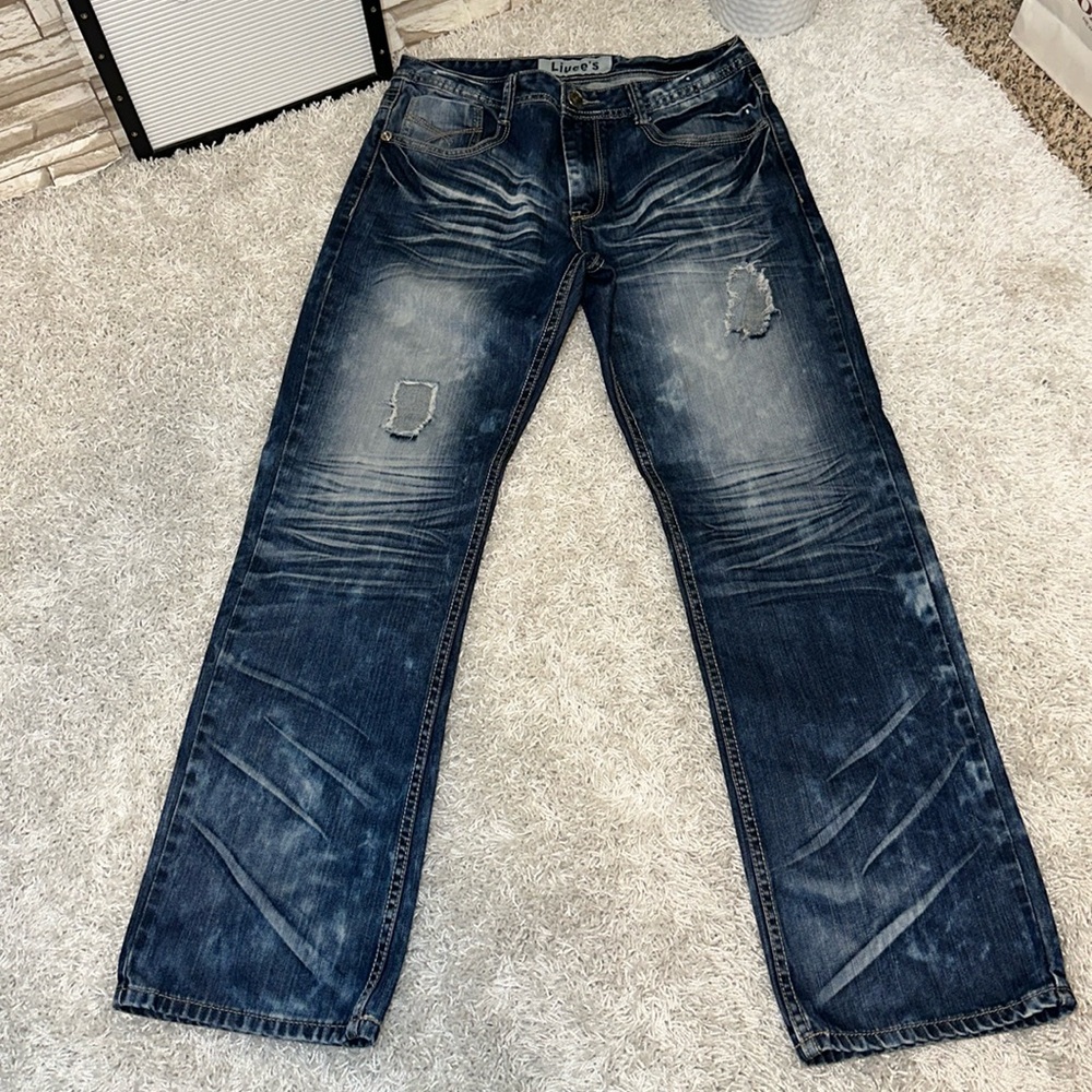 Liuces Men’s 32 destroyed Jeans